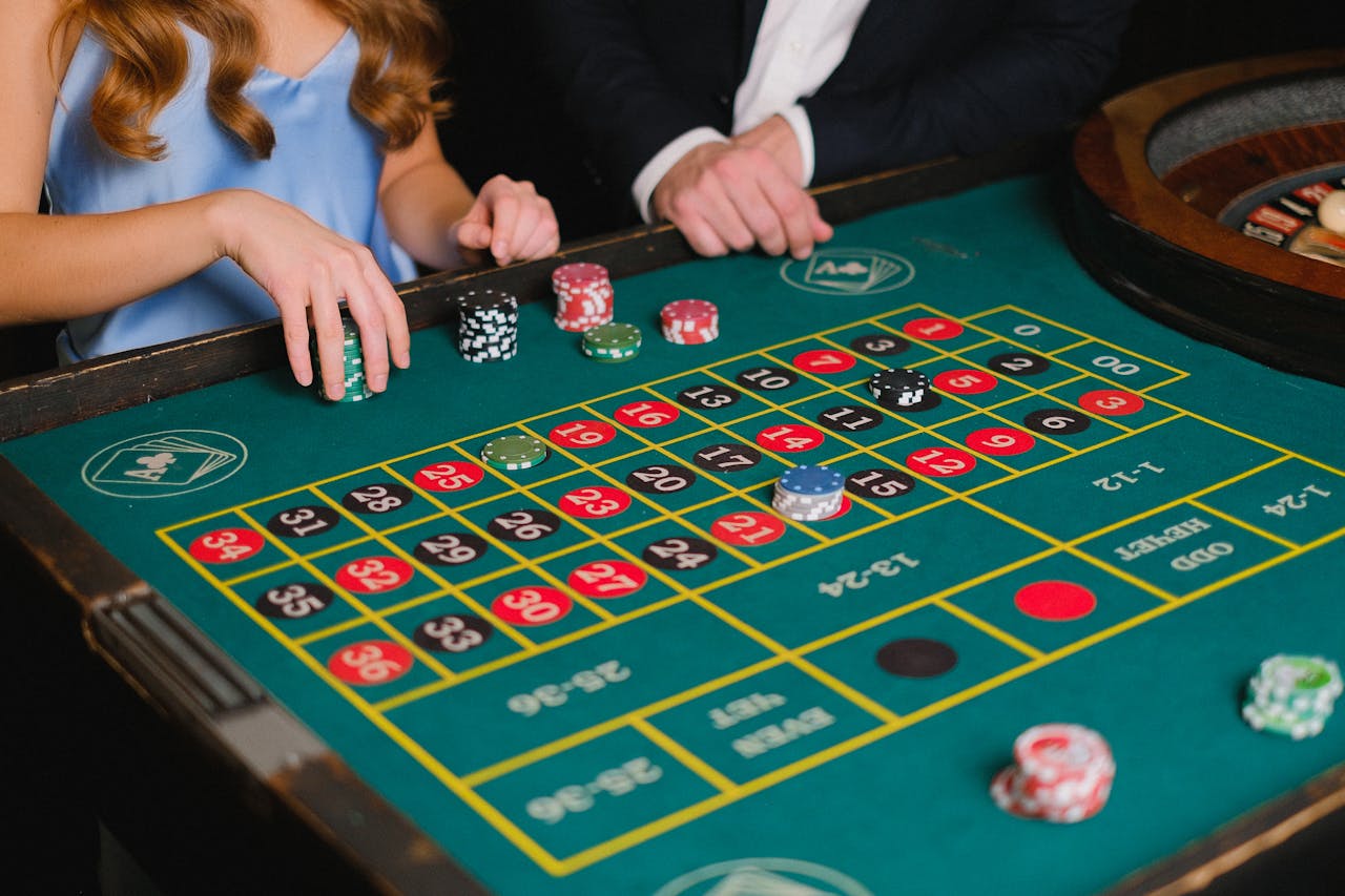 Roulette table